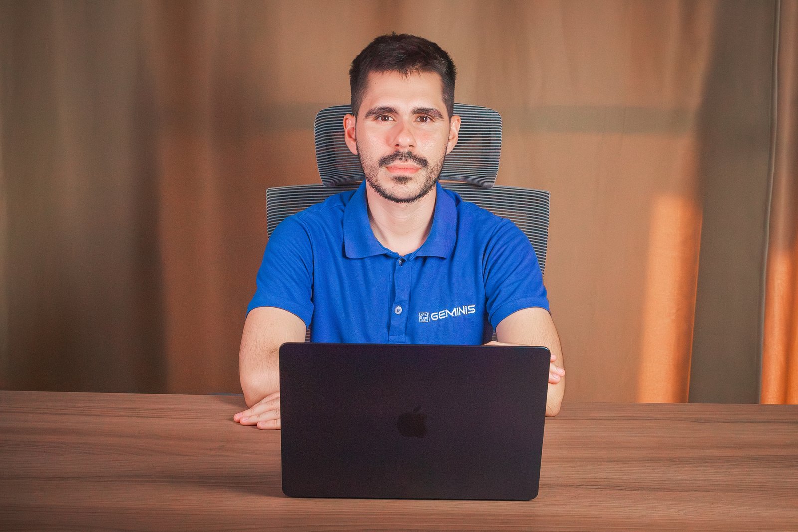 Retrato de um fundador da empresa